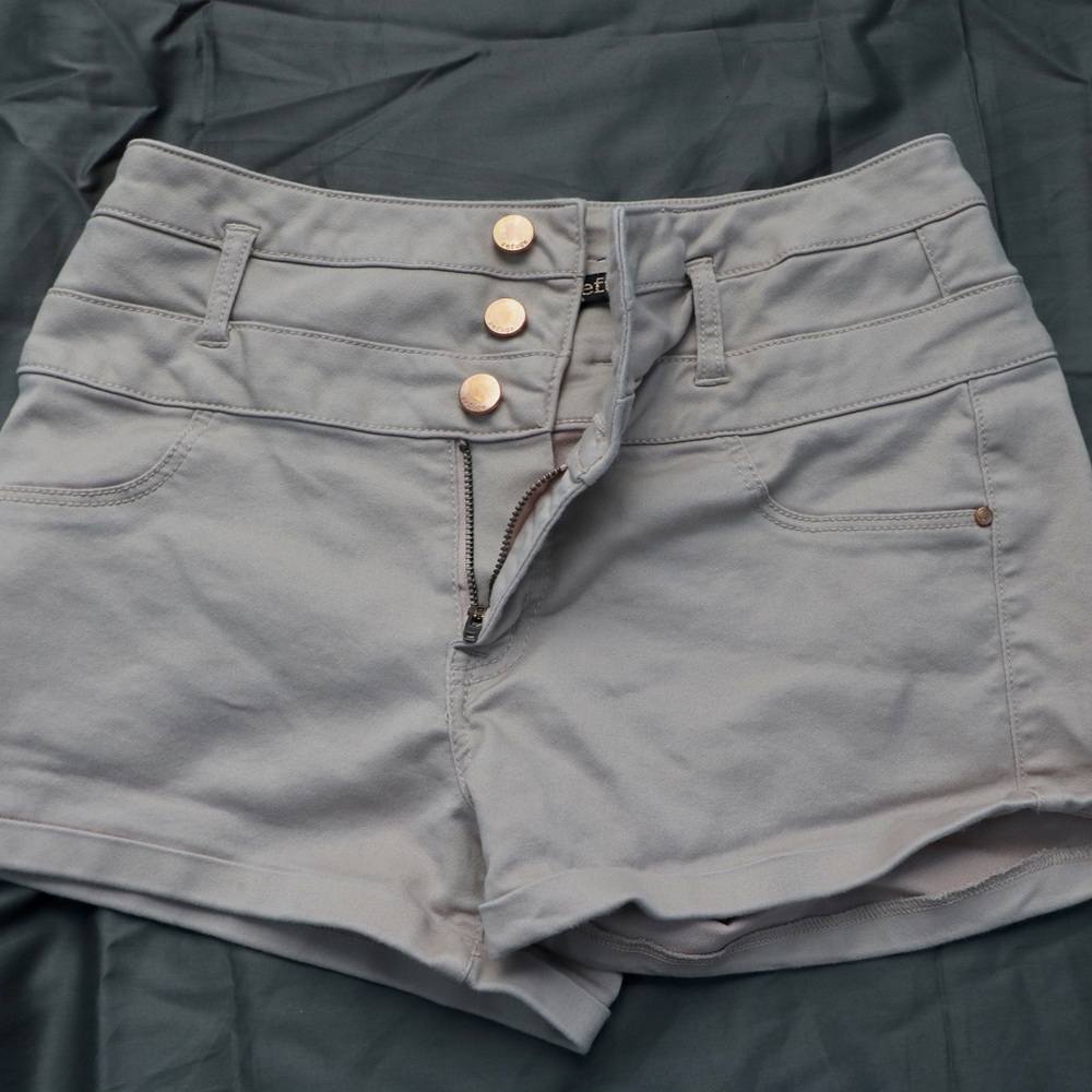 Dusty Pink High Waisted Shorts